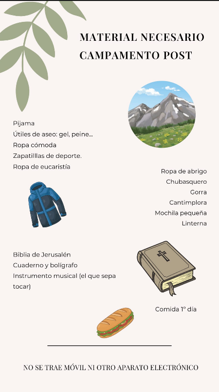 Campamento Post-Confirmación - imagen 1